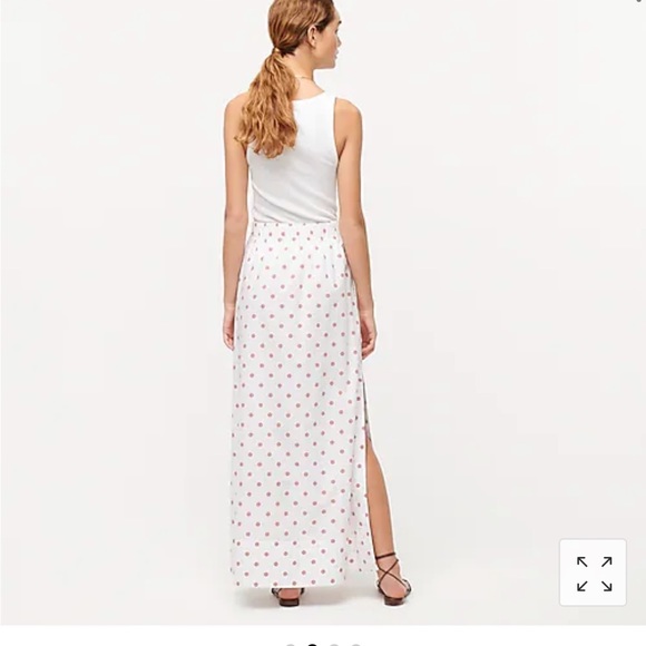 NEW J. Crew Set. Puff sleeve smocked top and skirt in white rose dot. Sizes S,M - Picture 11 of 16